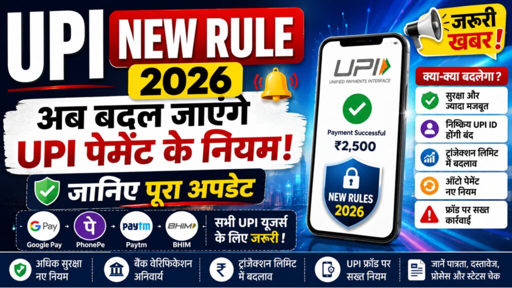 UPI New Rule 2026: अब बदल जाएंगे ऑनलाइन पेमेंट के नियम, जानिए पूरा अपडेट - DigiSakha