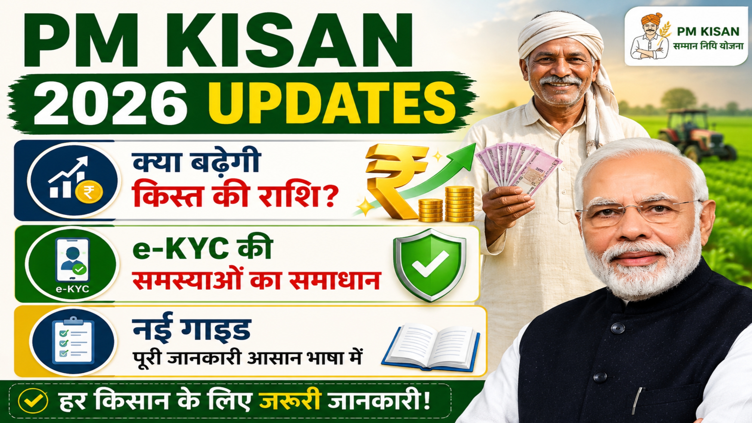 PM Kisan 2026 New Updates and Installment Details