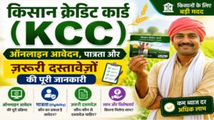 किसान क्रेडिट कार्ड (KCC): ऑनलाइन आवेदन, पात्रता और ज़रूरी दस्तावेज़ों की पूरी जानकारी