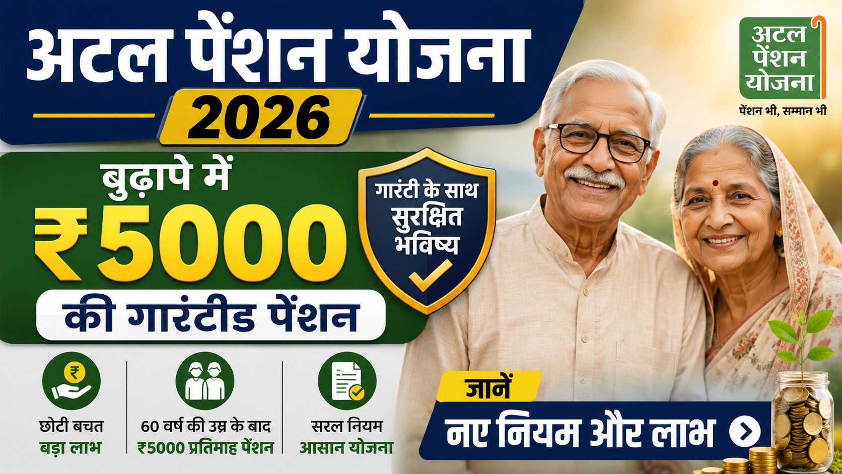 "Atal Pension Yojana 2026 Scheme details and benefits in Hindi"