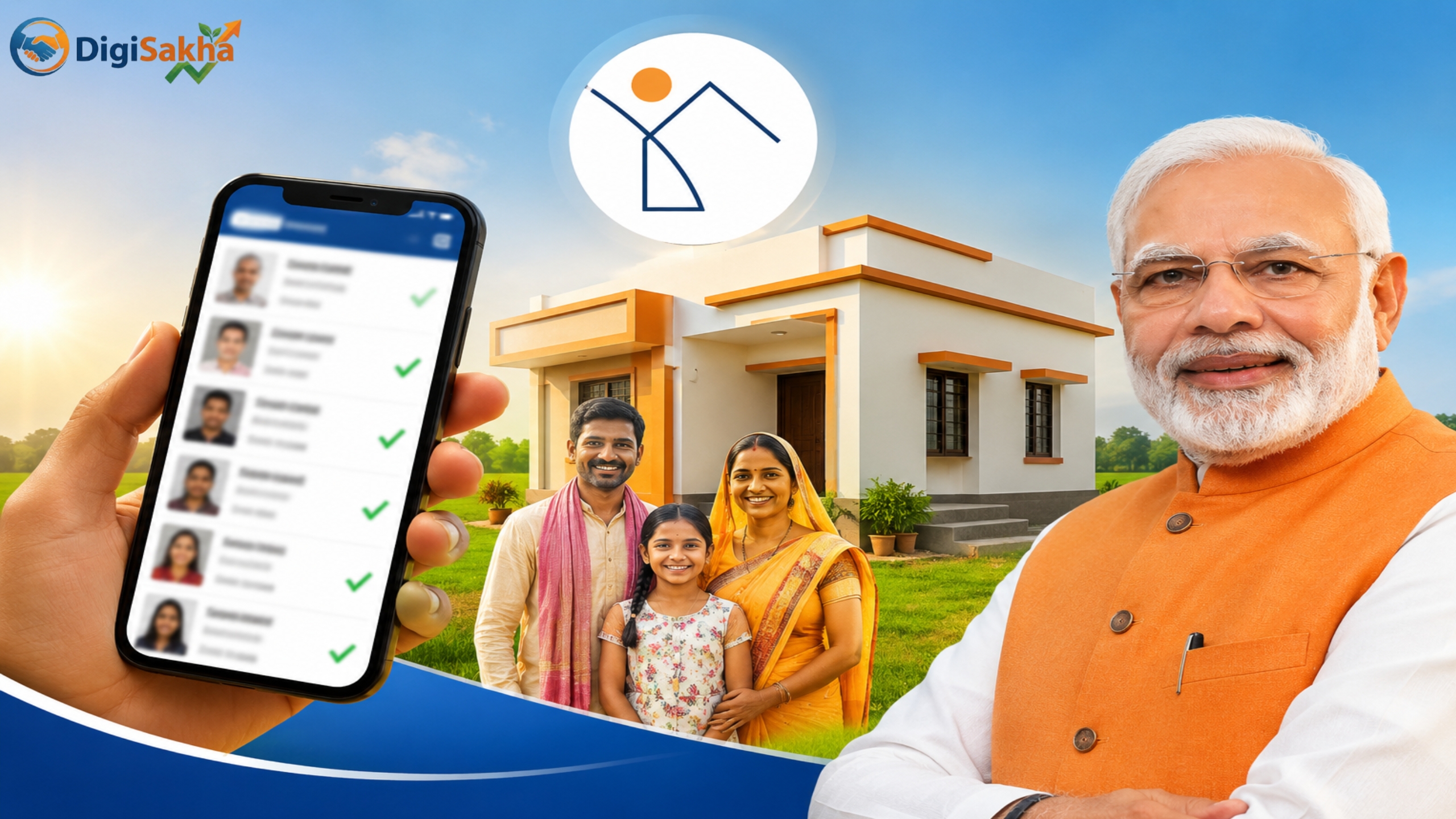PM आवास योजना न्यू लिस्ट 2026 ऑनलाइन चेक करें, मोबाइल से लाभार्थी सूची में अपना नाम देखें और आवास योजना स्टेटस जांचें