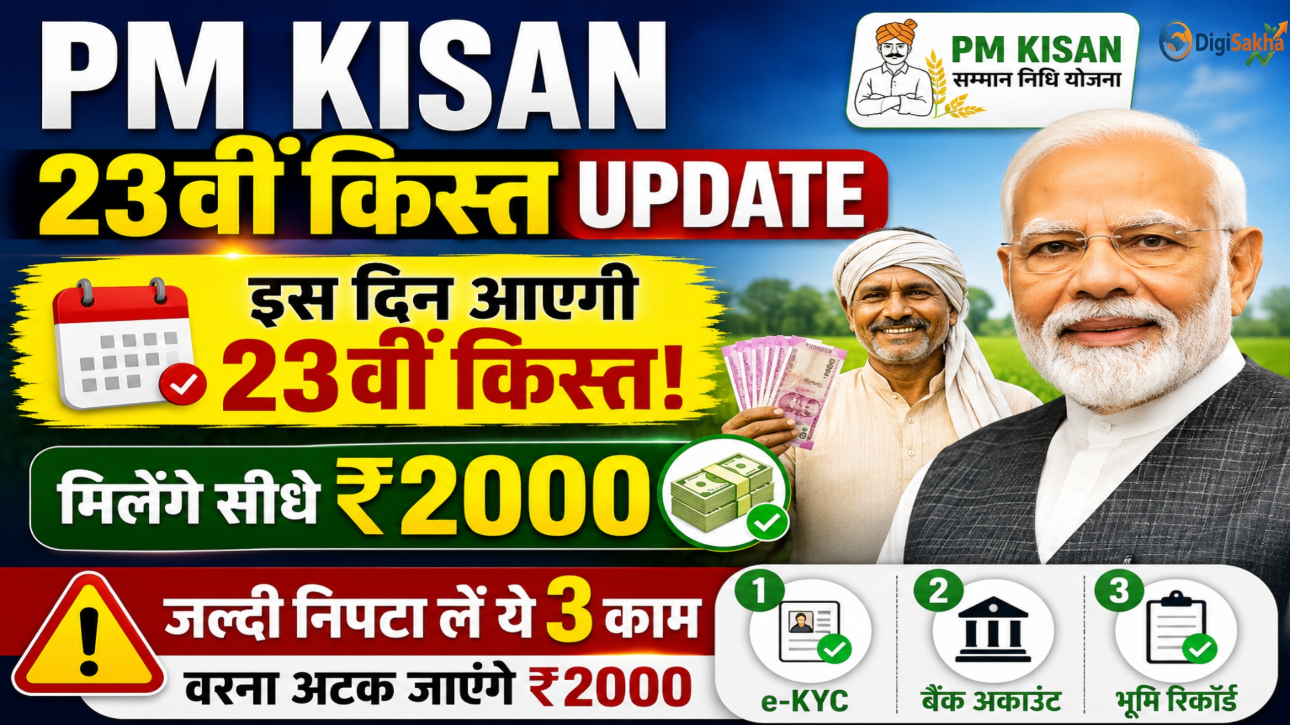PM Kisan yojana 23rd installment date 2026 latest news update